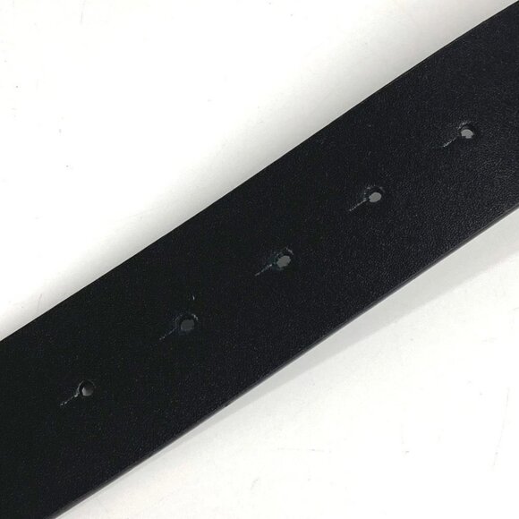 BURBERRY TB logo Buckle belt for bottoms belt Leather Black/SilverHardware - Picture 7 of 12